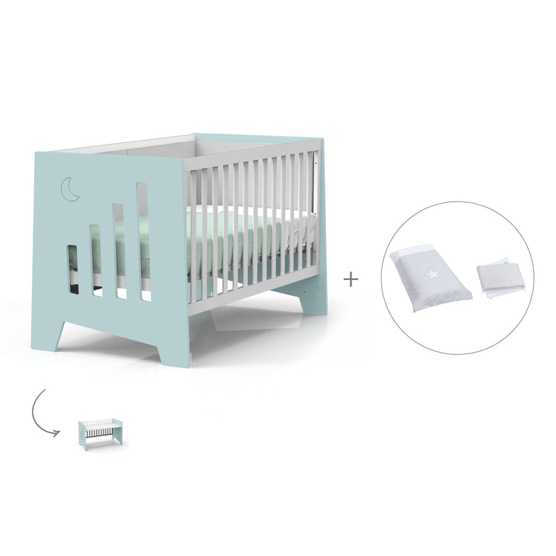 Lettino co-sleeping 70x140 cm (6in1) verde menta · Omni XL C191-M7755