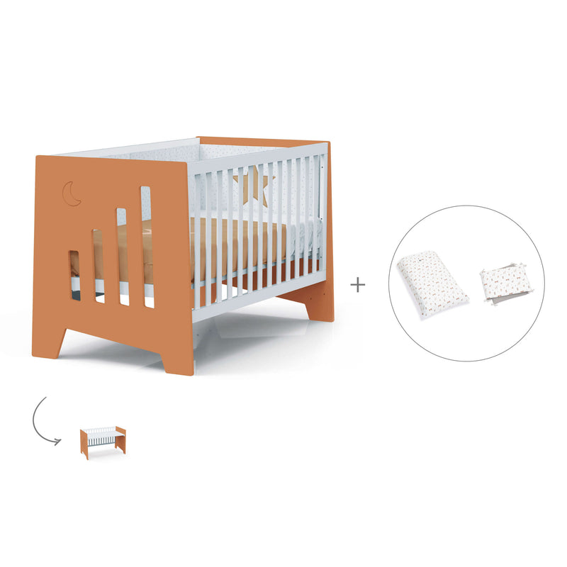 Lettino co-sleeping 70x140 cm (6in1) terracotta · Omni XL C191-M7783