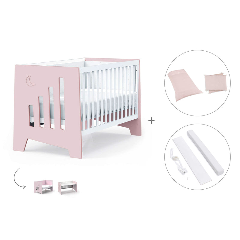 Lettino co-sleeping 70x140 cm (6in1) rosa · Omni XL C191-M7742