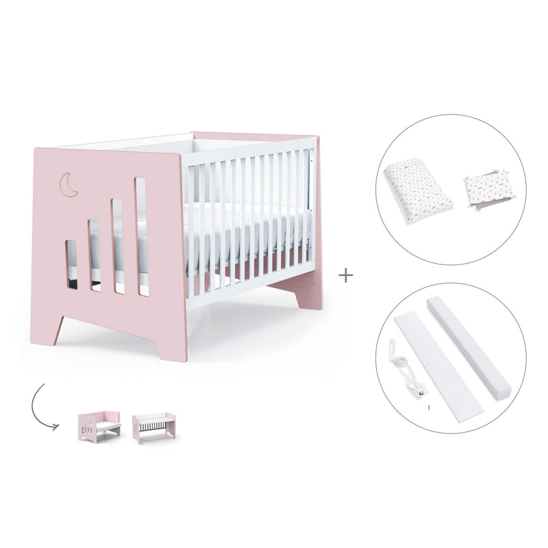 Lettino co-sleeping 70x140 cm (6in1) rosa · Omni XL C191-M7742