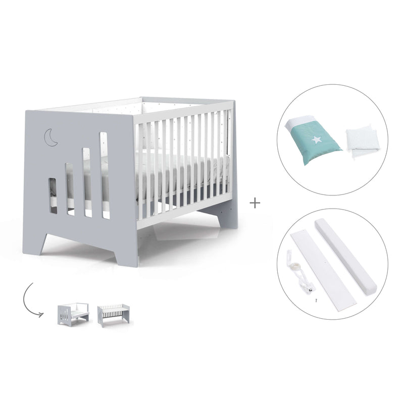 Lettino co-sleeping 70x140 cm (6in1) grigio · Omni XL C191-M7778