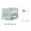 Lettino co-sleeping 70x140 cm (6in1) verde menta · Omni XL C191-M7755