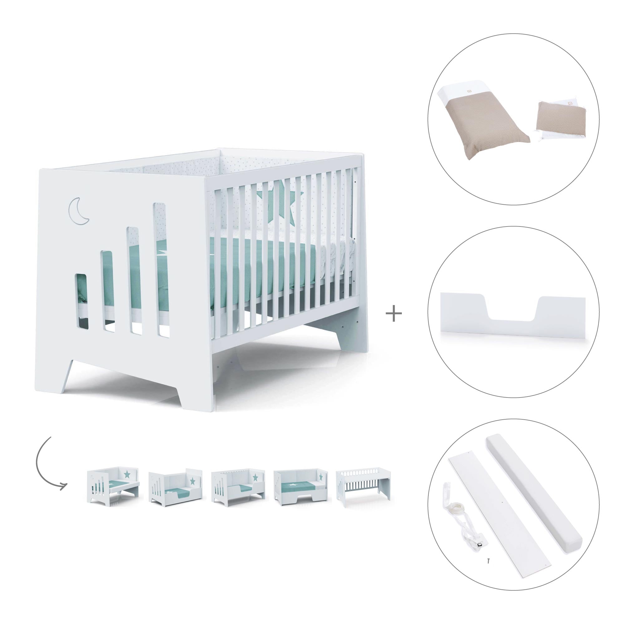 Cinghia Per Lettino Fissaggio Del Lettino 7m Baby Safety Straps Per Lettino Supporto Per Lettino Neonato Cinghie Per Mobili Per Lettino Bianco : Amazon.it: Prima Infanzia