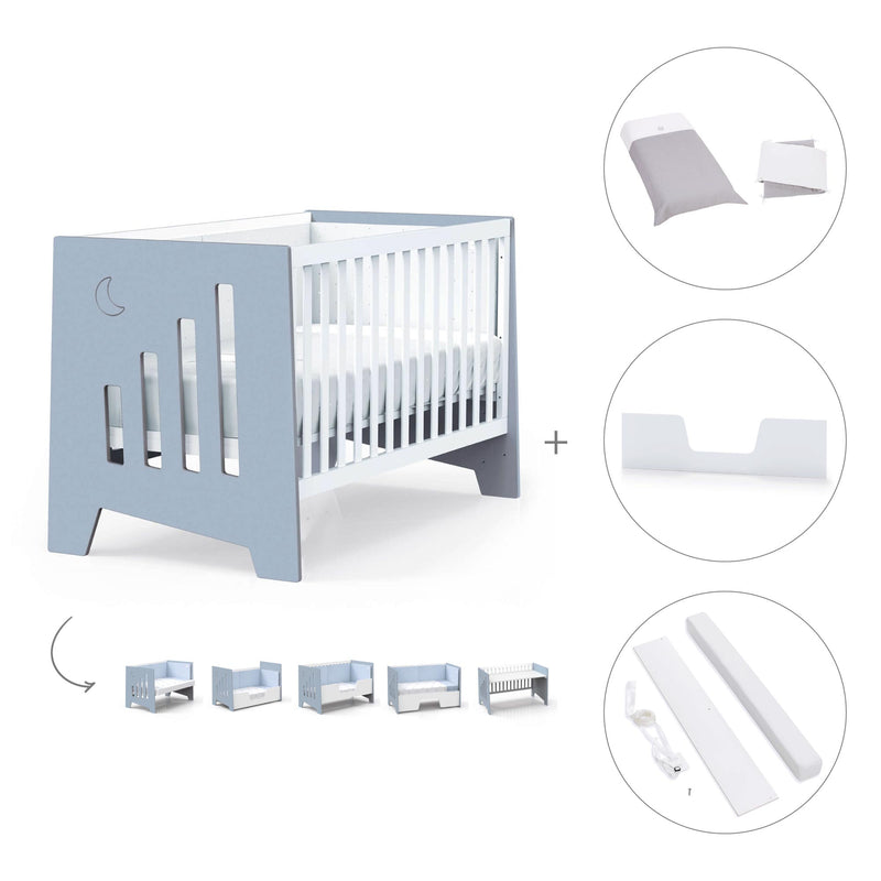 Lettino co-sleeping 70x140 cm (6in1) blu · Omni XL C191-M7741