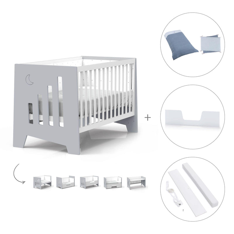 Lettino co-sleeping 70x140 cm (6in1) grigio · Omni XL C191-M7778