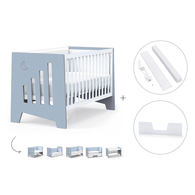 Lettino co-sleeping 70x140 cm (6in1) blu · Omni XL C191-M7741