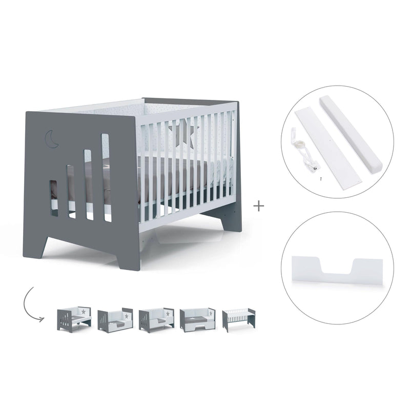 Lettino co-sleeping 70x140 cm (6in1) marengo · Omni XL C191-M7769