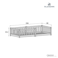 Letto Montessori junior 90x200 cm · Tukki QN300