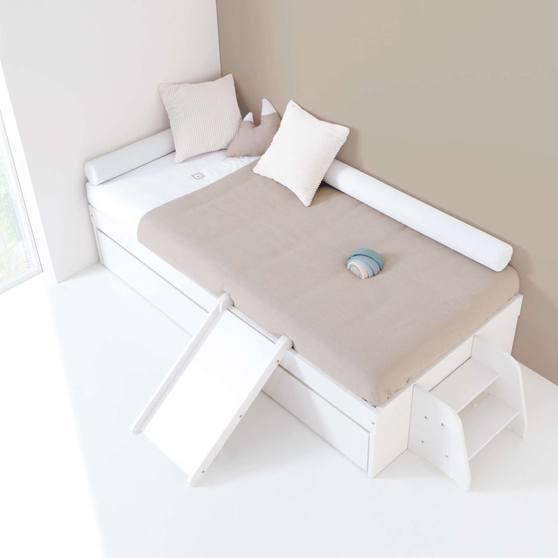 Letto compatto 90x190 cm con letto estraibile/cassetti · Bianca Due QT663