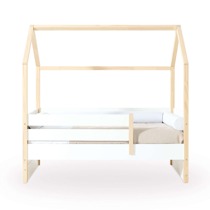 Letto-cassetta Montessori 70x140 cm legno/bianco · Sogni NB1400