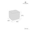 Pouf quadrato in ecopelle · SP105P