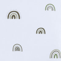 Piumino nordico culla 55x70 cm/60x80 cm arcoíris verde-oliva · Espuma do mar 1304-127