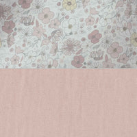 Riduttore per neonato (con cuneo antireflusso) foglie rosa · Liberty 666C-132