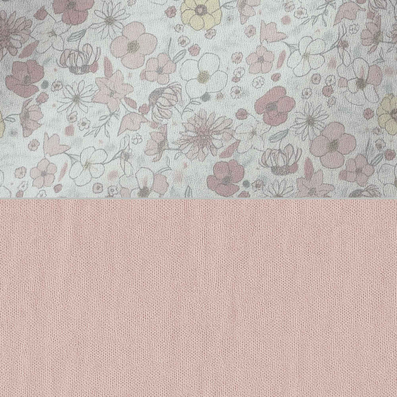 Riduttore per neonato (con cuneo antireflusso) foglie rosa · Liberty 666C-132