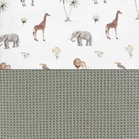 Set 3 cuscini decorazione (luna, stella, cuore) stampa jungle · 693-147 Natura