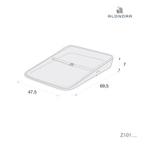 Fasciatoio ergonomico 50x70 cm in silicone · Glenn Z101