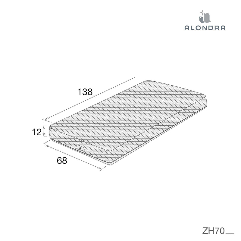 Materasso traspirante lettino 70x140 cm · Gravity+ ZH70-140