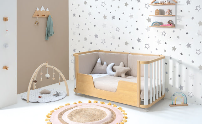 etapa de cama infantil de la cuna crea plus hecha de madera