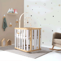 Culla, lettino e letto (4in1) legno/bianco · Crea Plus Tre C351-M5011
