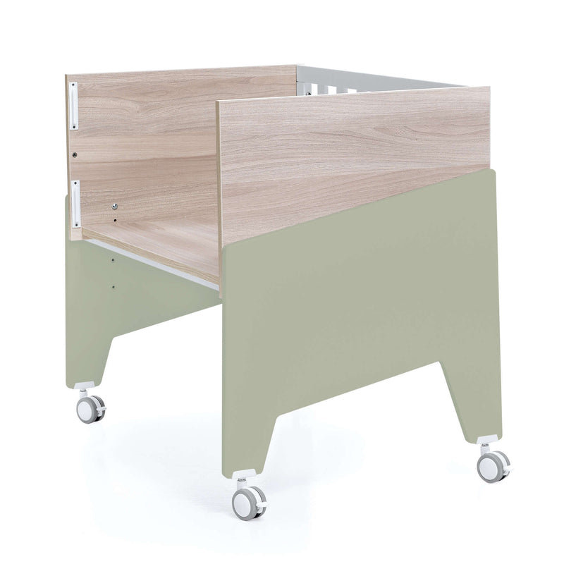 Culla co-sleping 50x80 cm (5in1) legno/verde oliva · Equo Life