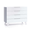 Cassettiera bambini (4 cassetti) stile nordico bianco · Style D247