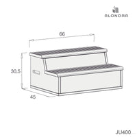 Scaletta portagiochi (2in1) lettino trasformabile Zen K460 · JU400-M11