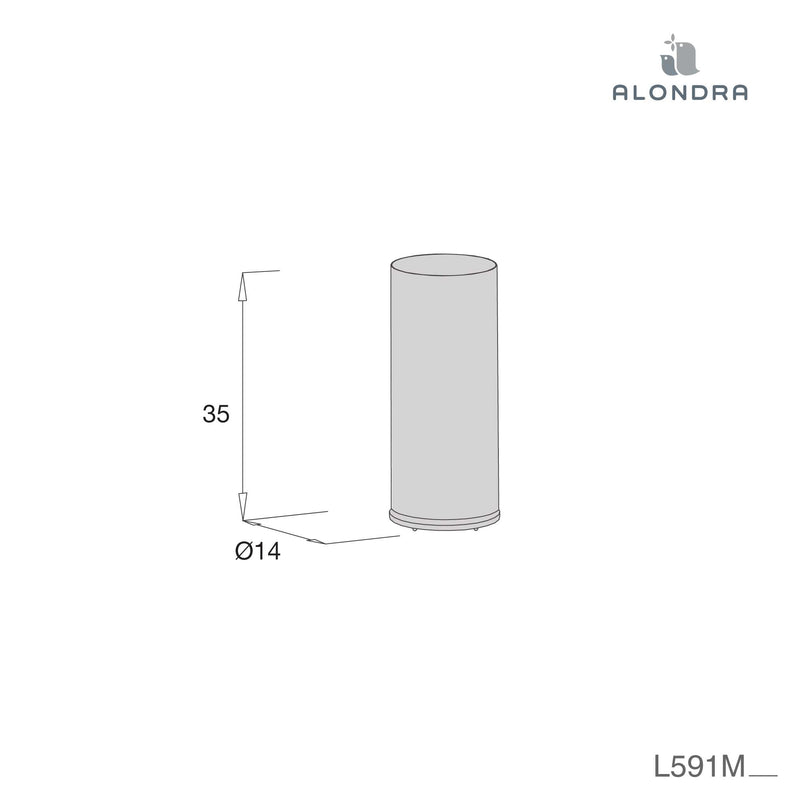Lampada da tavolo cilindrica per bambini · Notte L591M