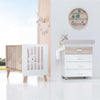 Mobile bagnetto con cassettiera fasciatoio bianco/legno · Life B737