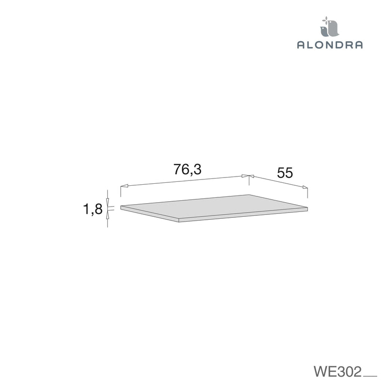 Ripiano supplementare armadi Bubble e Joy · WE302-M40