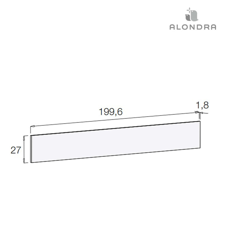 Pannello posteriore lettino trasformabile SERO Life/Loft legno · WTN537